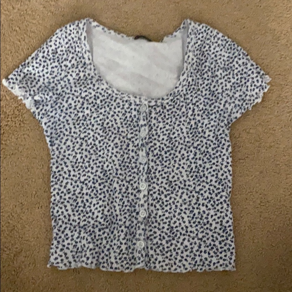 brandy melville rare blue flower zelly